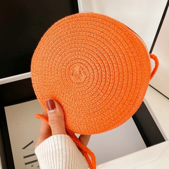 🆕 Circle Mini Straw Bag - Picture 5 of 6